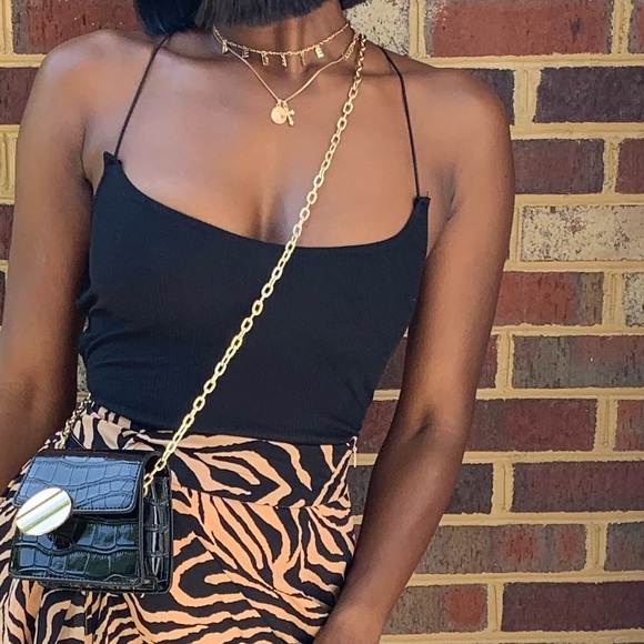 Black Lace Up Bodysuit - Picture 7 of 7